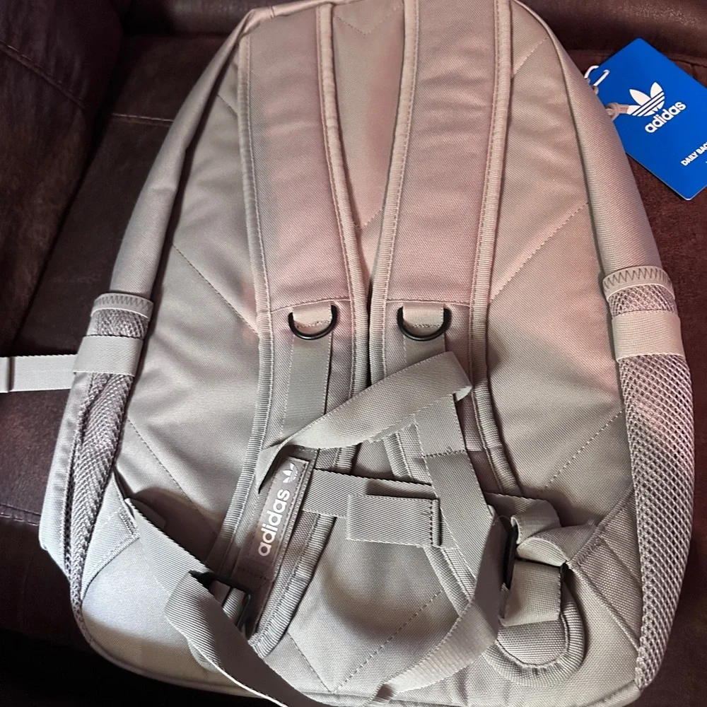 Adidas Backpack in Beige‎ ,holds 16” laptop NWT